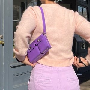 By Far baby Billy Purple shoulder bag